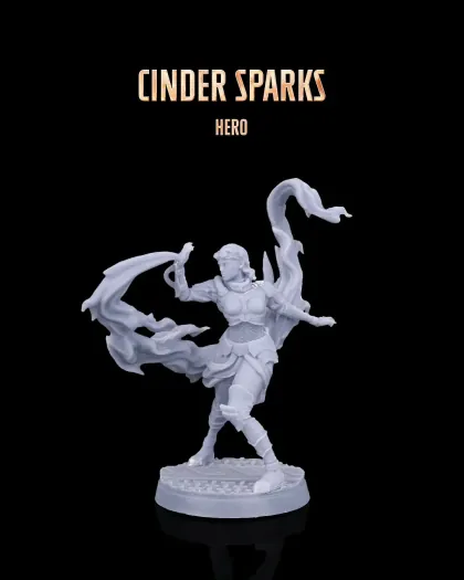 Cinder Sparks – Fantasy-Figur