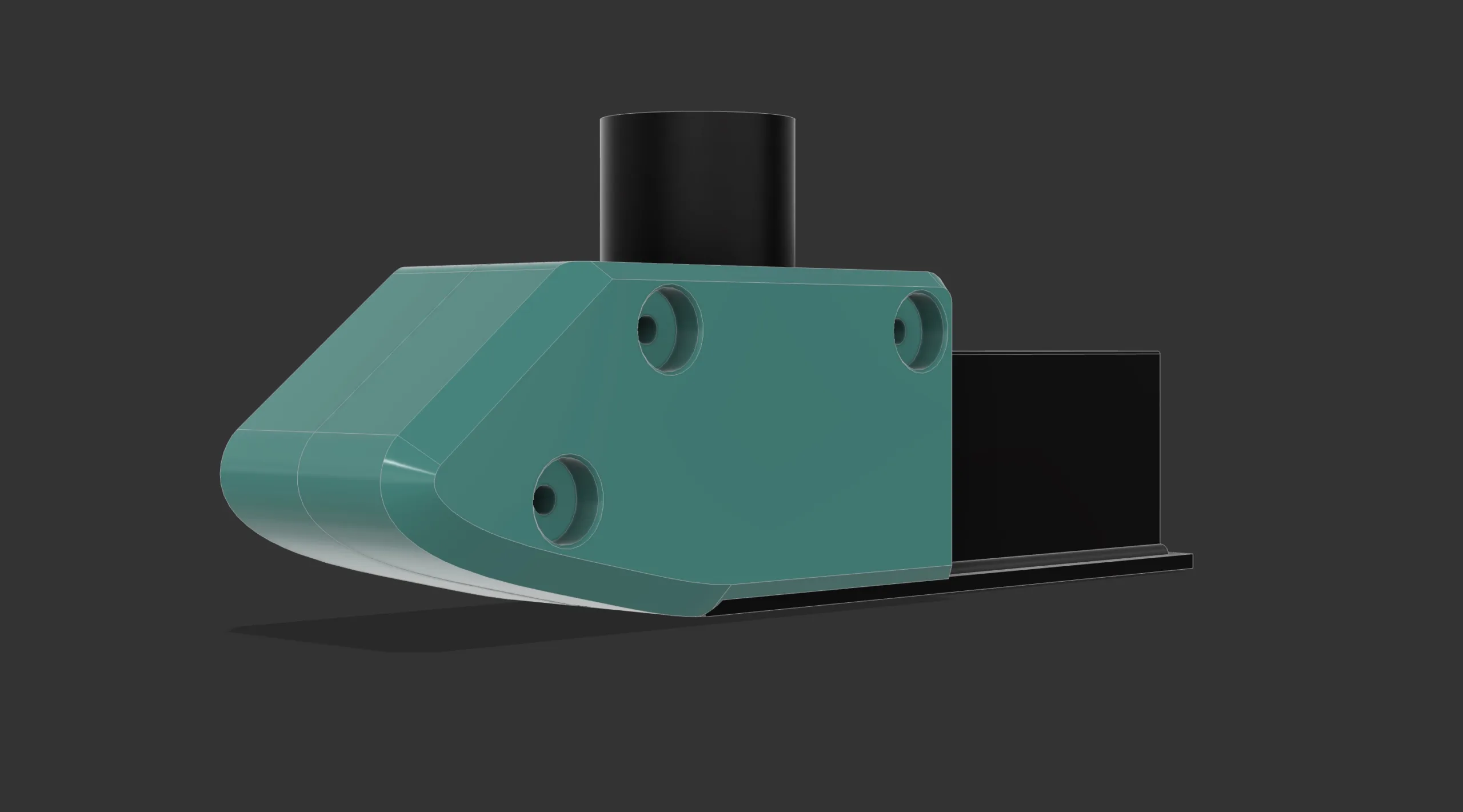 Hybrid Sled Glider an der Vorderkante eines Schlittens